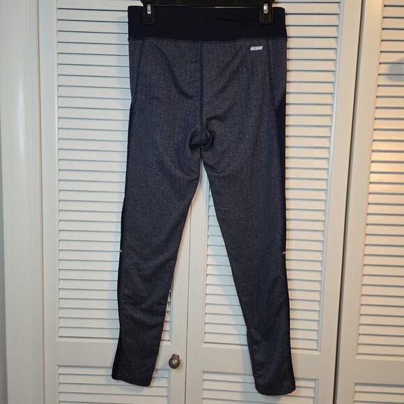 Danskin Now Leggings Womens Medium 8-10 Blue Sapphire Activewear Dri-more Logo - Picture 5 of 7